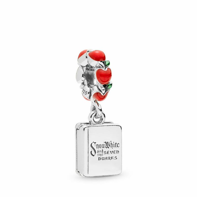 Pandora Disney Snow White & The Seven Dwarfs Book Dangle Charm Ireland - Sterling Silver/Enamel/Gree